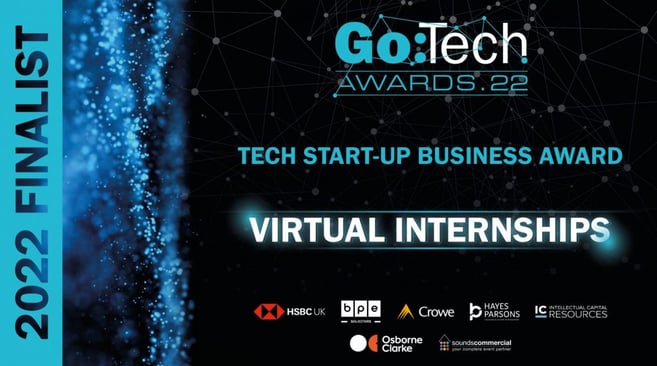 Virtual Internships was featured in Tech Start-up Business Award 2022