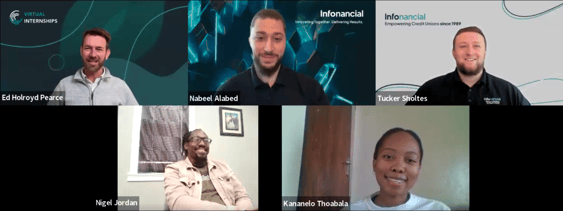 Snapshot of panelists in the Ripple Effect of Mentorship Webinar