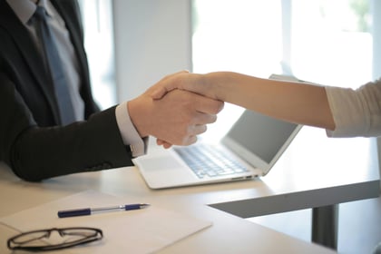 Team reviewing intern candidates during hiring process